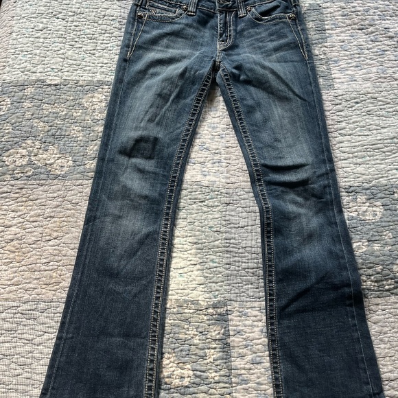 Miss Me Embellished Blue Boot Cut Jeans - Picture 4 of 6